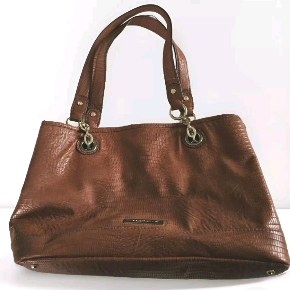 Liz Claiborne Purse Shoulder Bag Pocketbook Cognac